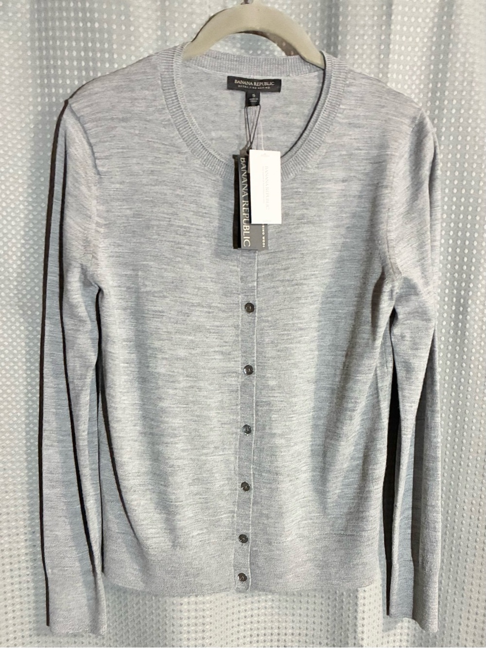Banana Republic Merino Wool Cardigan Sweater Sz S Buttons Washable NEW w/Tags